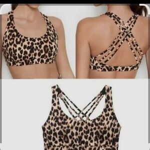 Victorias Secret Leopard Print Strappy Bralette